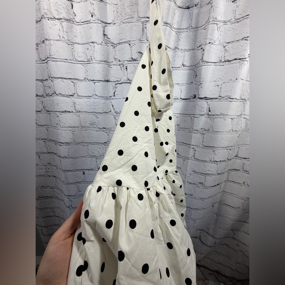 Peppermayo Elegant Off-Shoulder Polka Dot Dress - Picture 12 of 15